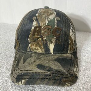 Hard Woods Camo Brown Green Camouflage RSC Equipment Rental Cap Hat